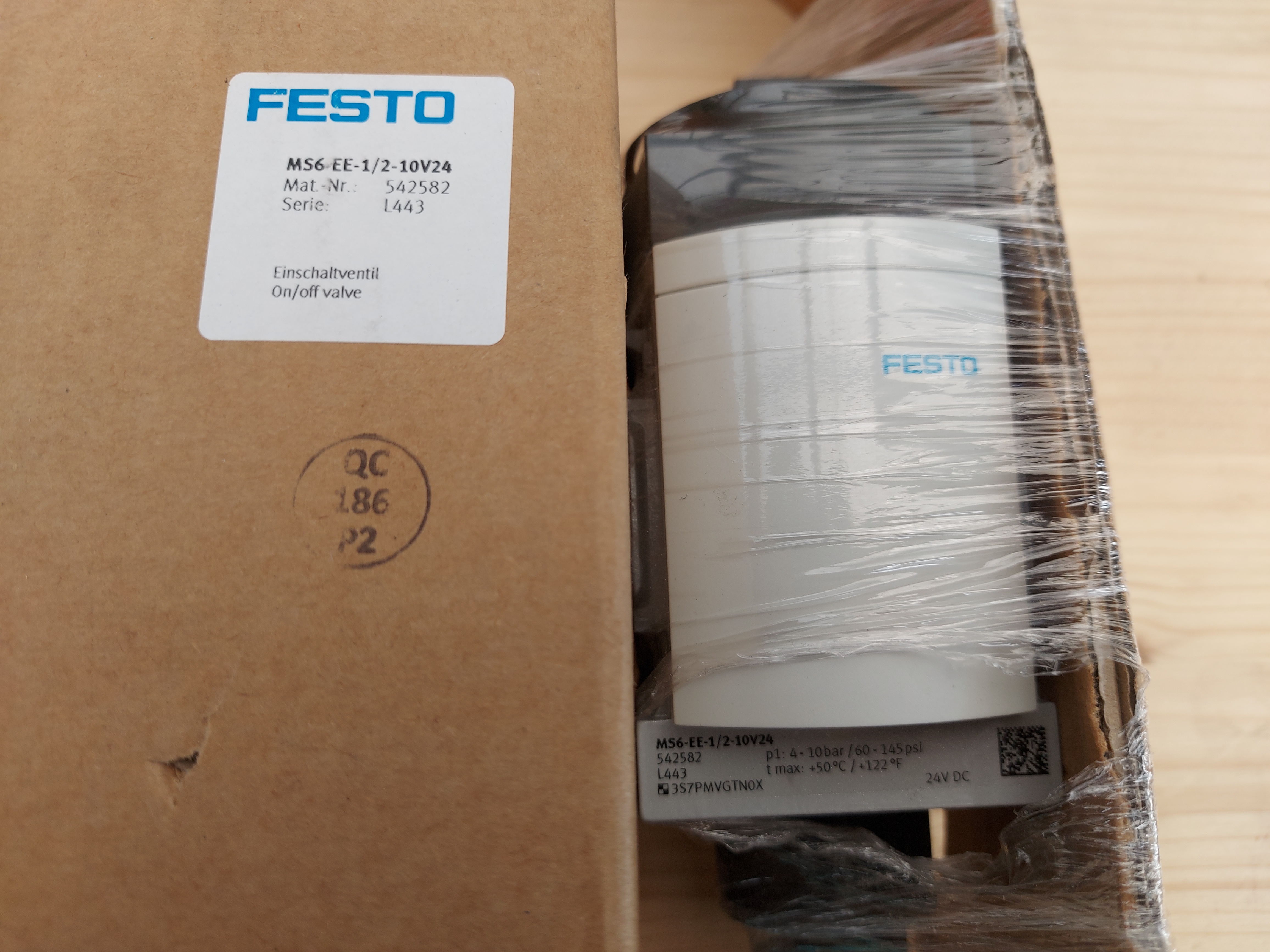 Festo Einschaltventil MS6-EE-1/2-10V24