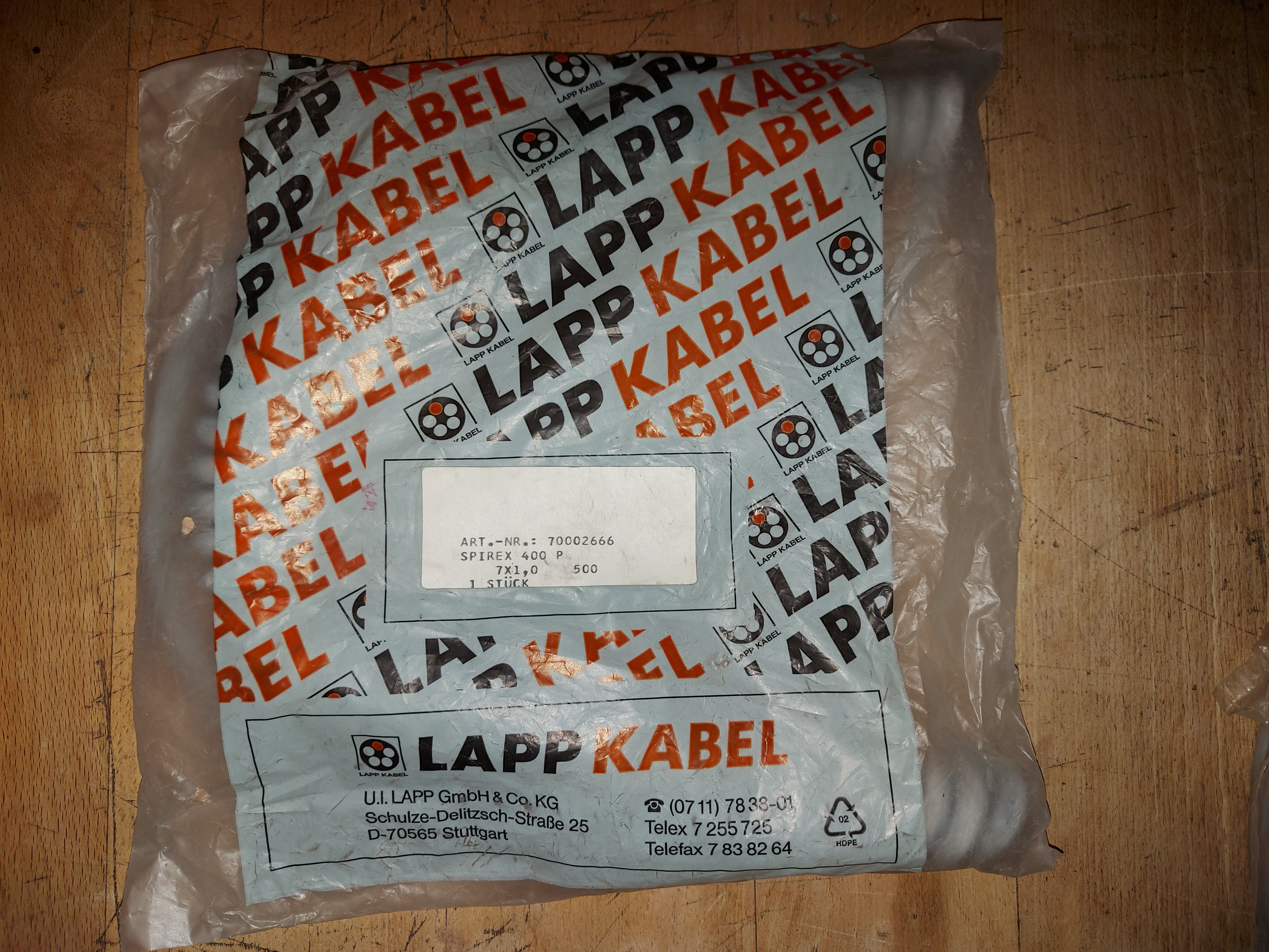 Lapp Spiralkabel Spirex 400 P Ader 7 x 1,0