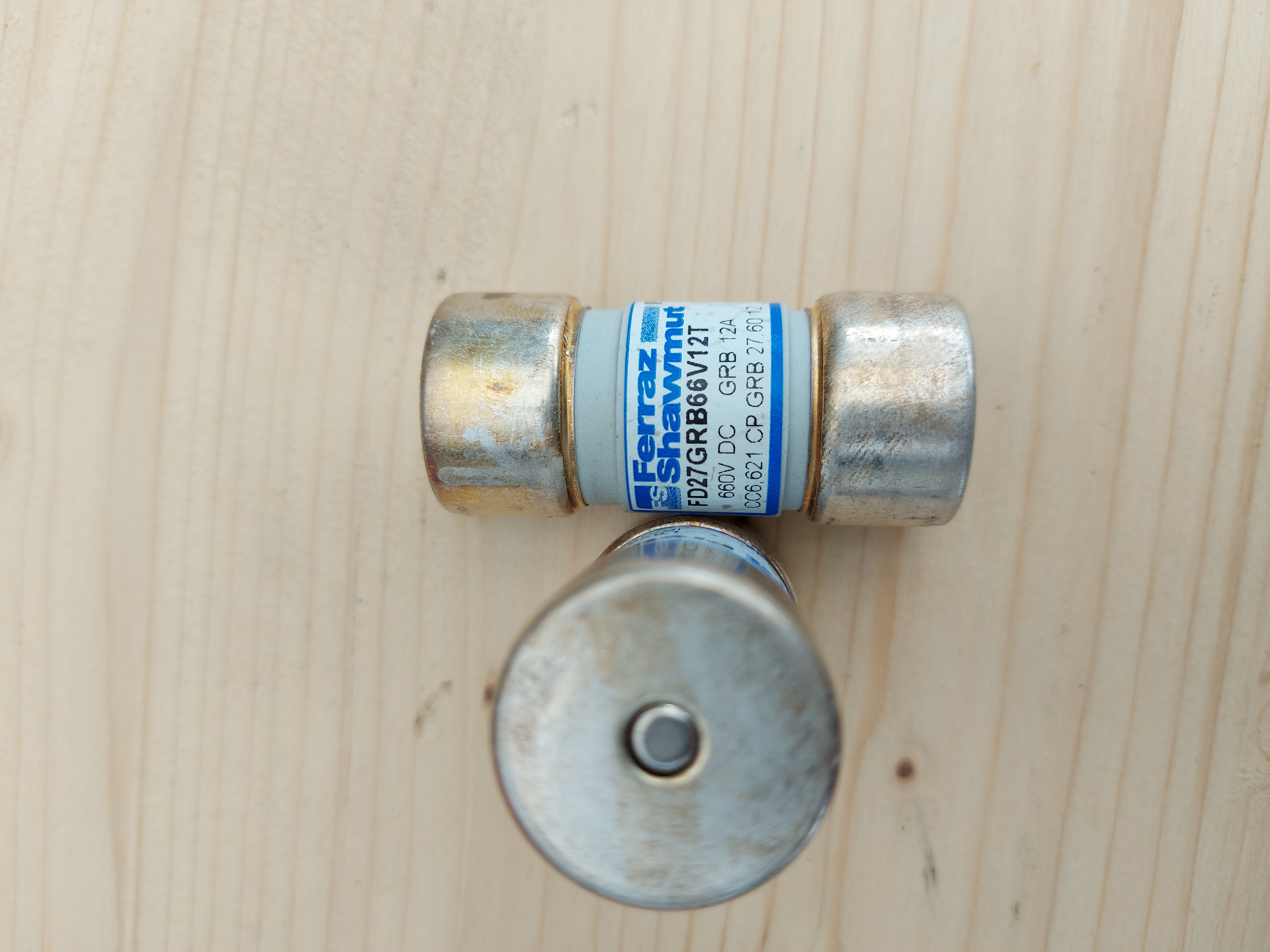 Ferraz Shawmut 12 A. Sicherung 27 X 60 / - 660 V DC   GRB 12A